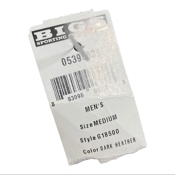 Mens hoodie big 5 new with tags size medium 1 pocket gray long sleeve SKU 173 - Picture 8 of 11